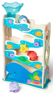 משחק עץ לגלישת כדורי דמויות בד - אוקיינוס