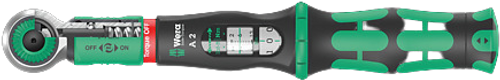 מפתח מומנט Safe Torque דרייב 1/4, 2-12 NM  דגם 05075801001- עצירה בטוחה במומנט הנדרש Wera 