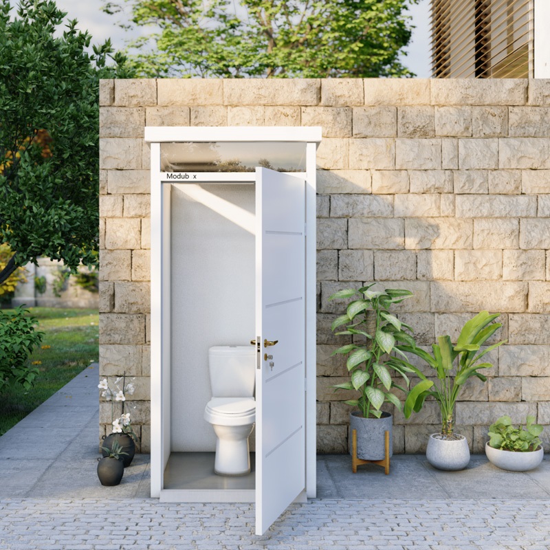 מבנה שירותים 10/10 – לבן מק"ט: EV-SHEDT-1010-82722