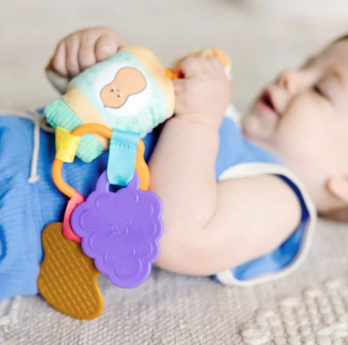 משחק פעילות נתלה דו-צדדי עם 2 נשכנים - חמאת בוטנים וג'לי 