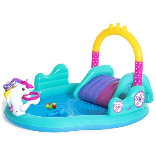 בריכה עם מגלשה לילדים בעיצוב חד קרן קסום Bestway 53097