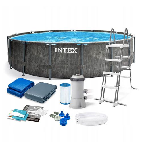 בריכת INTEX דמוי עץ דגם 26742   457X122 