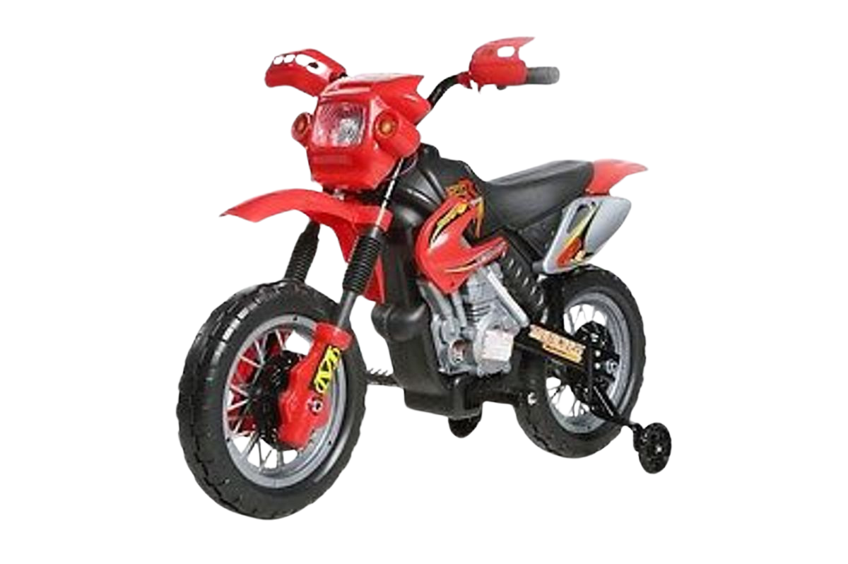 אופנוע ממונע 6V עם גלגלי עזר