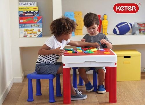 שולחן פלסטיק עם שני שרפרפים KETER