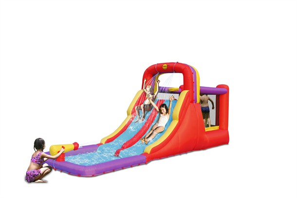 מתקן מים מיני פארק עם 2 מגלשות דגם 9185C Happy Hop