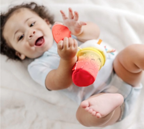 משחק פעילות נתלה דו-צדדי עם 2 נשכנים ומראה - גביע גלידה