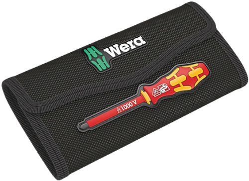 סט מברגי חשמל מתחלפים - דגם 05003471001, Wera Kraftform Kompakt VDE 18 Universal 1