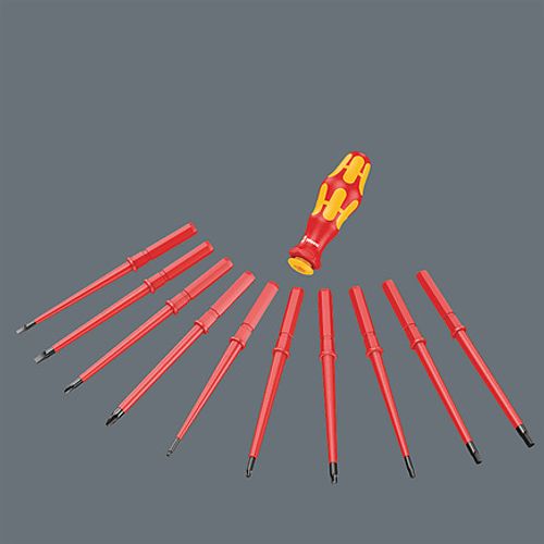 סט מברגי חשמל מתחלפים - דגם 05003471001, Wera Kraftform Kompakt VDE 18 Universal 1
