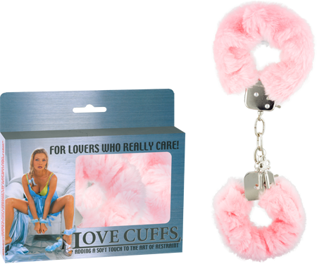 אזיקי פרווה איכותיים צבע ורוד NMC - Love Cuffs