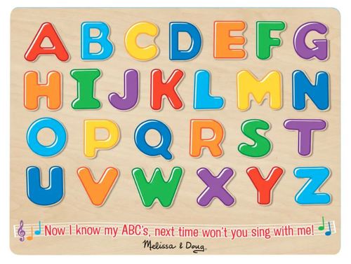 פאזל עץ עם אפקטים 26 חלקים ללימוד אותיות ABC