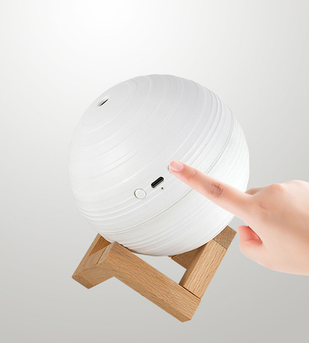 תאורת אווירה ירח משולב מפיץ ריח | מפזר אדים Moon Humidifier 