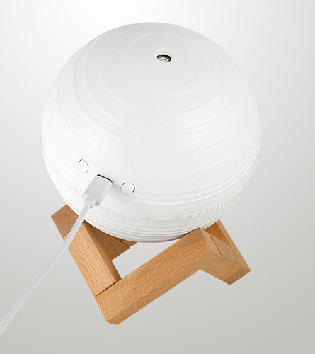 תאורת אווירה ירח משולב מפיץ ריח | מפזר אדים Moon Humidifier 