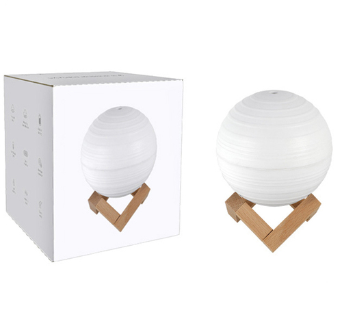 תאורת אווירה ירח משולב מפיץ ריח | מפזר אדים Moon Humidifier 
