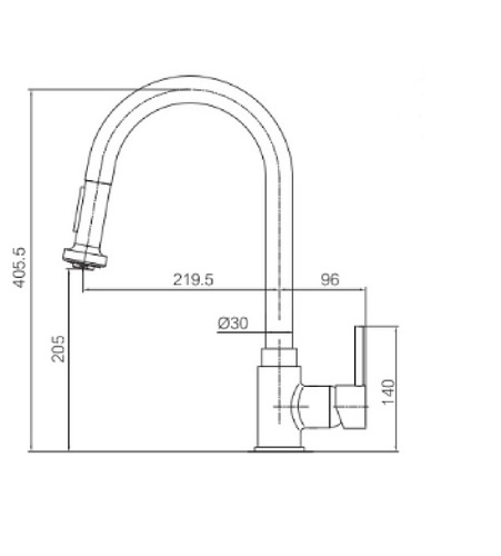 ברז נשלף ARCO 61428 אקווילה
