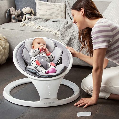 נדנדה חשמלית Swing עם Bluetooth ושלט רחוק Munchkin