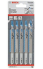 סט 5 מסוריות מתכת ארוכות לג'יקסו Bosch T318A 