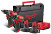 סט מברגות 12V (דור 4) + שתי סוללות 4AH דגם Milwaukee M12FPP 4A