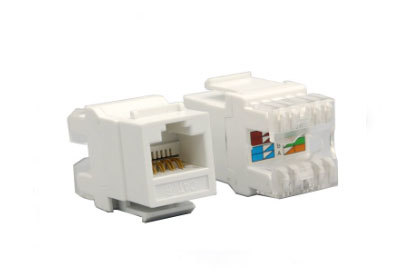 שקע לפאנל סיכוך RJ45 CaT6 תקן אורפאי