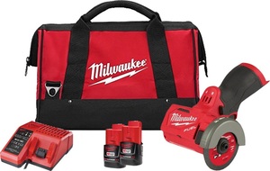 משחזת חיתוך "3 + שתי סוללות 2.0AH מבית Milwaukee