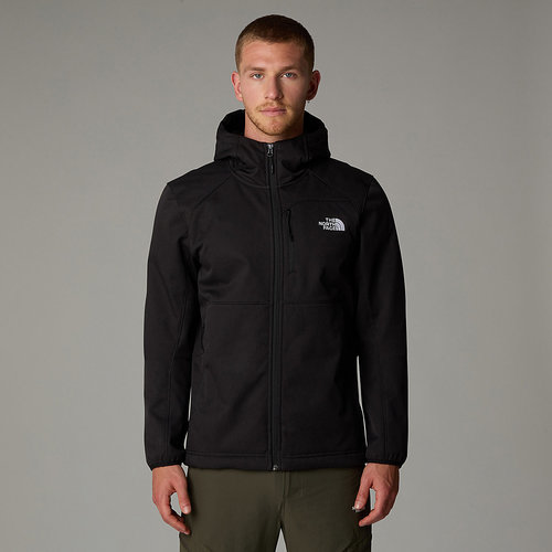 מעיל לגברים QUEST HOODED SOFTSHELL JACKET בצבע שחור מבית the north face