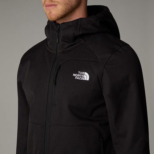 מעיל לגברים QUEST HOODED SOFTSHELL JACKET בצבע שחור מבית the north face