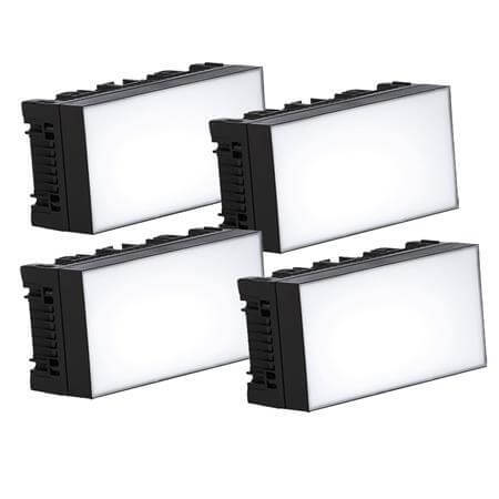 סט 4 תאורות לד עם קייס טעינה Astera FP6