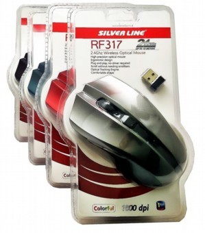 עכבר אלחוטי SILVER LINE RF-317 - שחור