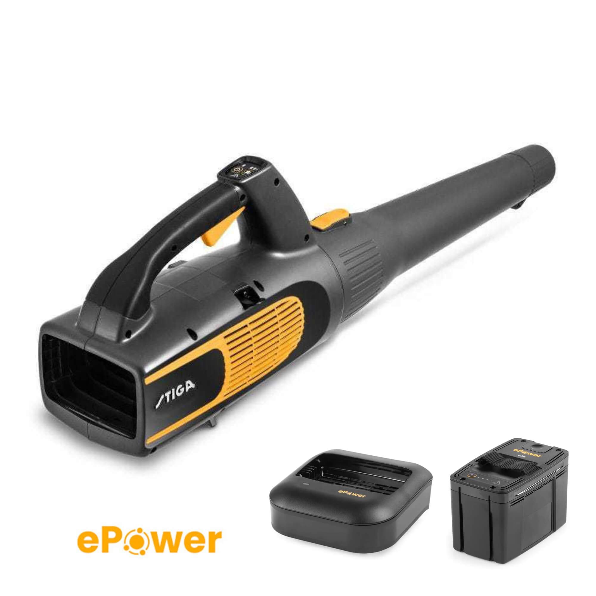 מפוח עלים נטען BL 700e + סוללה 4 אמפר ומטען מהיר סטיגה