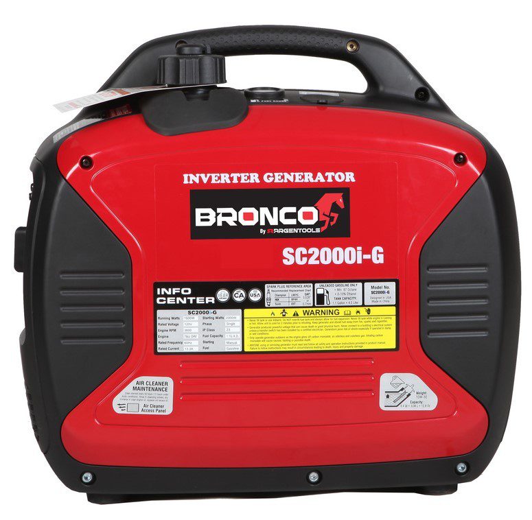 גנרטור בנזין חד פאזי 2000w מושתק inverter ברונקו
