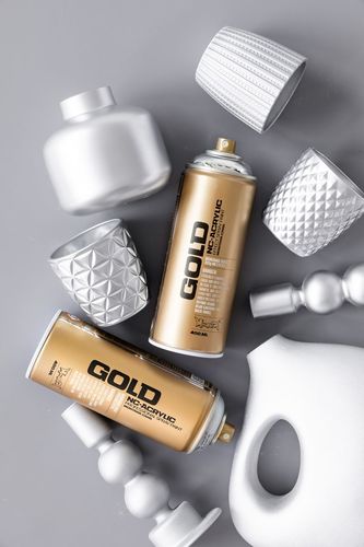 ספריי צבע מטאלי מט MONTANA GOLD METALLIC (400 מ