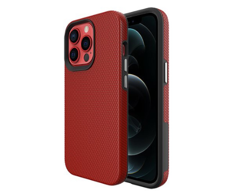 כיסוי קומבו קשיח אדום לאייפון 14