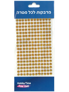 מדבקות שיבוץ זהב/ 0.5 מ