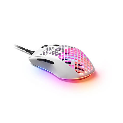 עכבר גיימינג חוטי דגם AEROX 3 STEELSERIES בצבע לבן