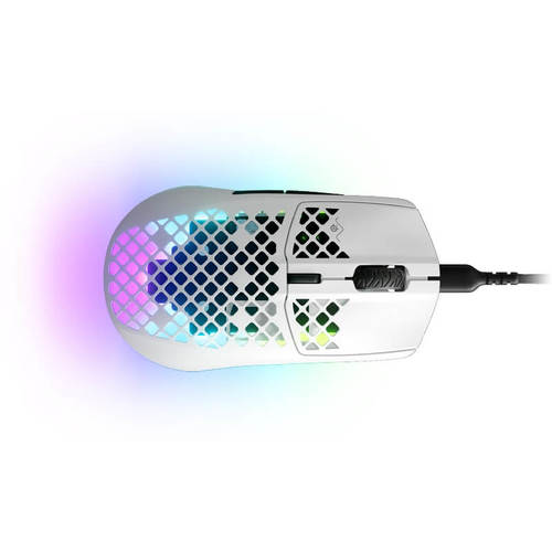 עכבר גיימינג חוטי דגם AEROX 3 STEELSERIES בצבע לבן