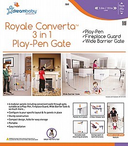 שער בטיחות מודולארי 3 ב-1 Dreambaby Royale Converta F849