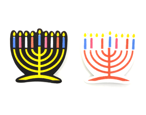מדבקות סול - חנוכיות - 70 יח'