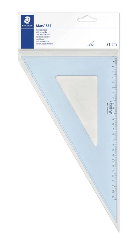 סרגל משולש 60 מעלות STAEDTLER (31 ס"מ)