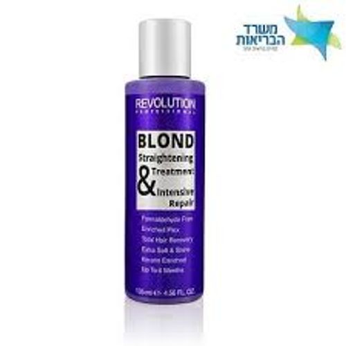 החלקת קראטין ביתית לשיער בהיר וצבוע REVOLUTION PROFESSIONAL ללא פורמלין.
