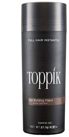 Toppik סיבי שיער למילוי שיער דליל בצבע אפור 27.5 גרם