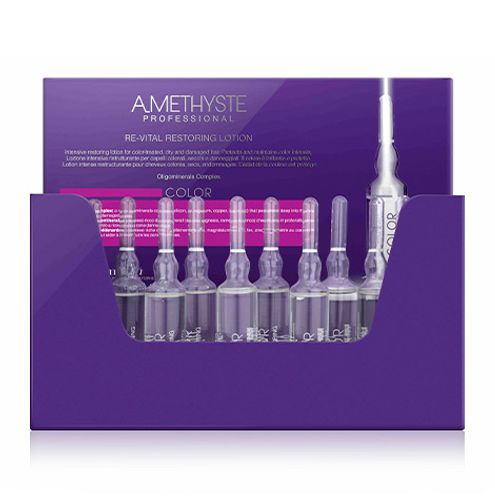 אמפולות טיפוליות לשיקום שיער פגום 10 יח' AMETHYSTE
