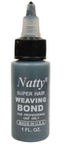 דבק איכותי natty שחור לחיבור זמני של תוספות שיער 30 מל המקורי