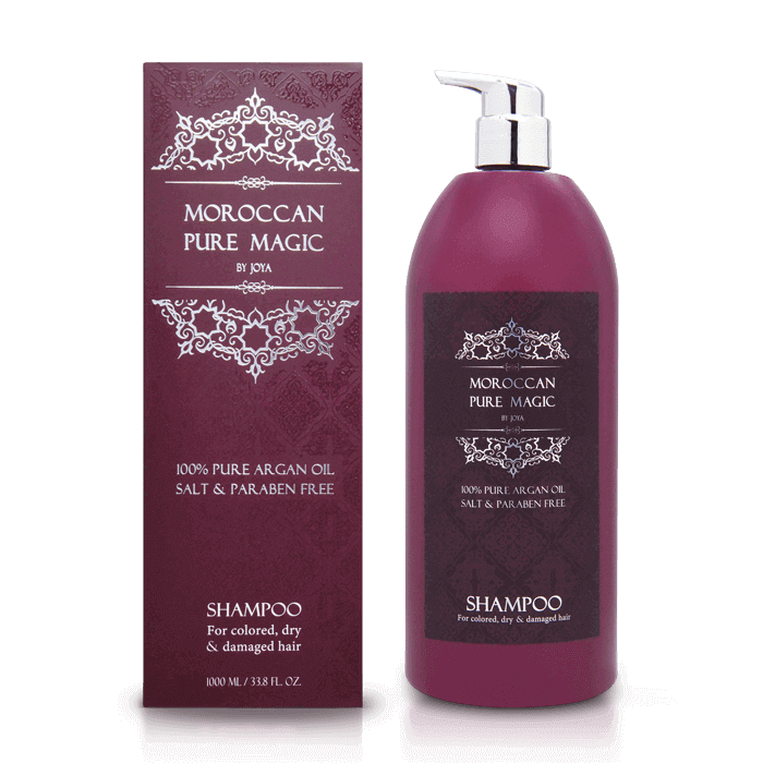 שמפו ללא מלחים 1000 מ"ל Moroccan pure magic ג