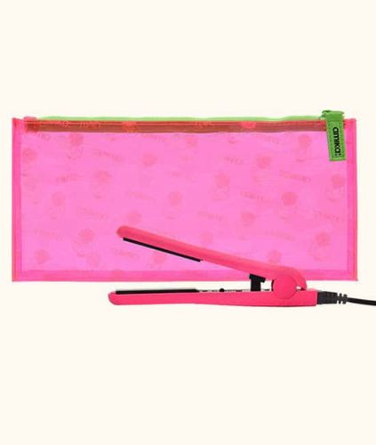 mighty mini styler מחליק מיני טיטניום ורוד AMIKA