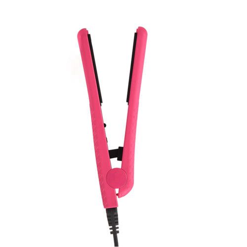 mighty mini styler מחליק מיני טיטניום ורוד AMIKA