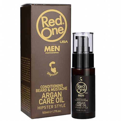 שמן לזקן ארגן RedOne Beard and Moustache Argan Care Oil 50ml
