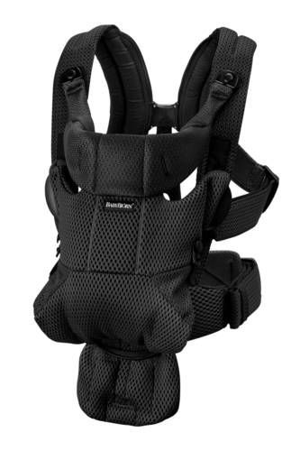 מנשא תינוק Baby Bjorn Move עם ריפוד 3D MESH בד מש בצבע שחור Black