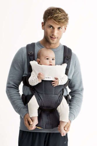 מנשא תינוק Baby Bjorn Move עם ריפוד 3D MESH בד מש בצבע שחור Black