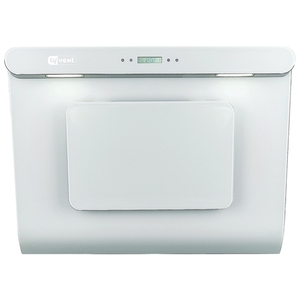קולט אדים LYVENT 90CM זכוכית לבן דגם  LV-G-502A 
