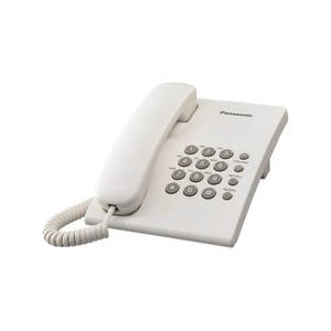 טלפון שולחני דגם KXTS500MXW PANASONIC בצבע לבן