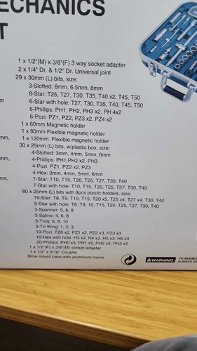 סט מזוודת כלים 227 חלקים P-90532 Heavy Duty מתוצרת Makita 